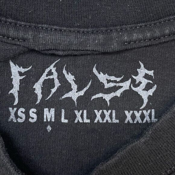 Falsebranding City Night Graphic T-shirt Men Medium Black Short Sleeve - Picture 4 of 5